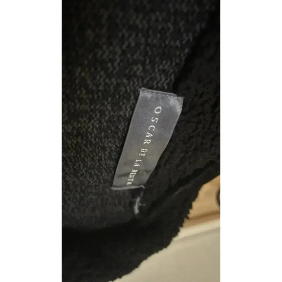 Oscar De La Renta Sweater Mens Medium Quarter Zip Pullover Cotton Ribbed - Picture 5 of 6